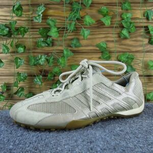 Geox Women  Sneaker Beige Leather Sz 40 Medium Gently Used 2025